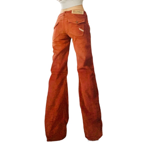 NWT Vintage Parasuco Corduroy Flared Pants Jeans Low Rise Extra Long 23 - Picture 5 of 8